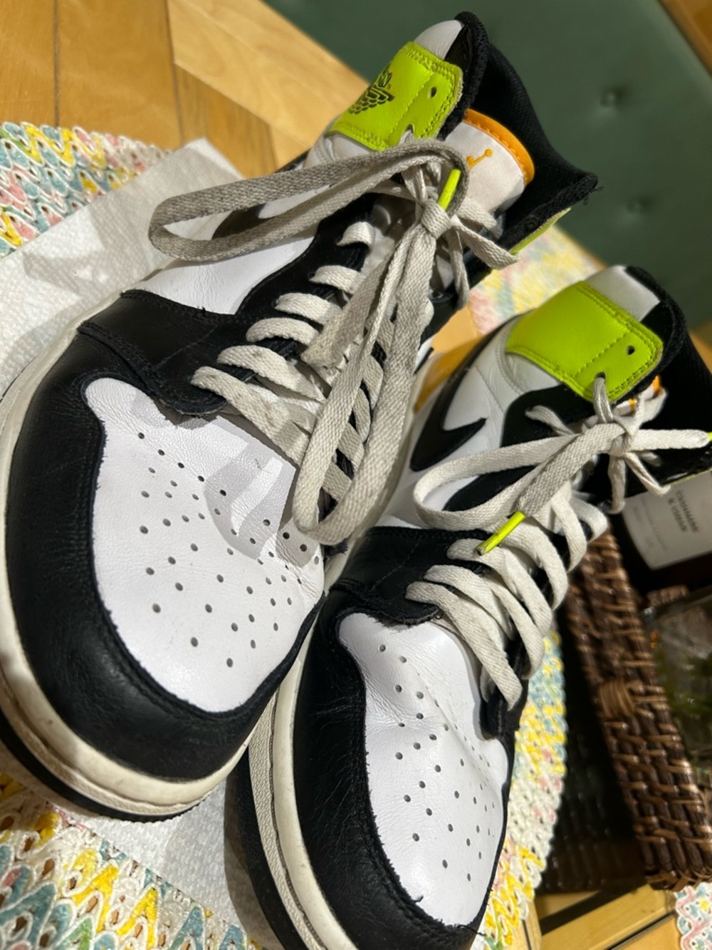 Nike Air Jordan 1 High Golf Volt University Gold Men’s Size 11 - Picture 3 of 11